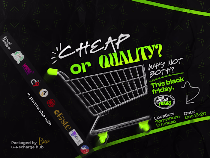 Black Friday Promo Designs For G-Recharge hub