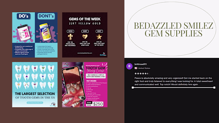 Digital Marketing Campaign for BeDazzled Smilez