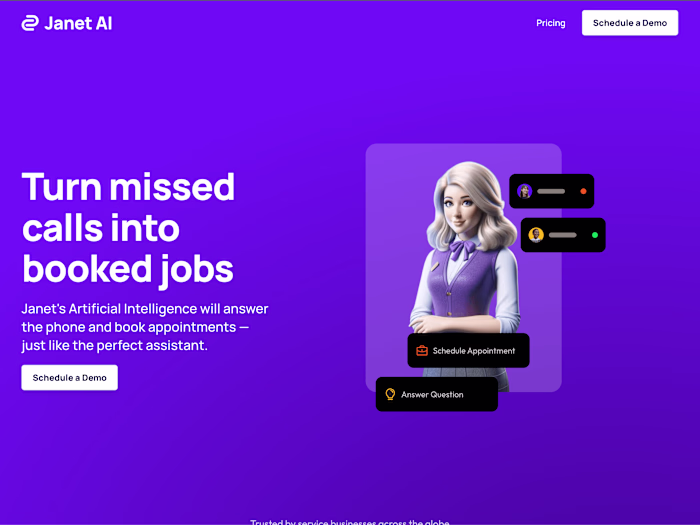 Janet - AI Receptionist for Service Businesses
