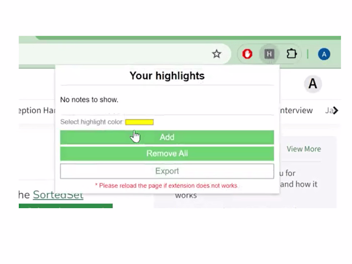 Highlight - Chrome extension