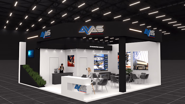 AVAS Metal – Exhibition Booth Design 72m² Metal Expo