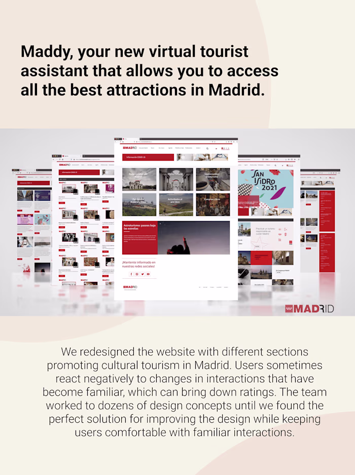 Maddy, your Virtual Tourist Assistant in Madrid. on Behance