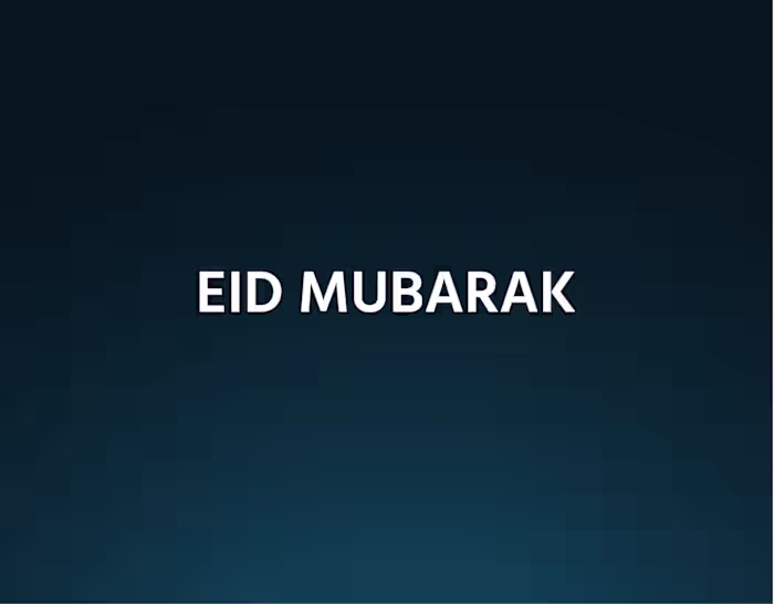 Eid Mubarak Crescent Motion
