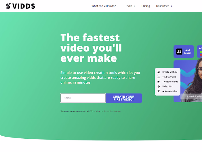 Vidds.co - Video and Graphics Design Platform