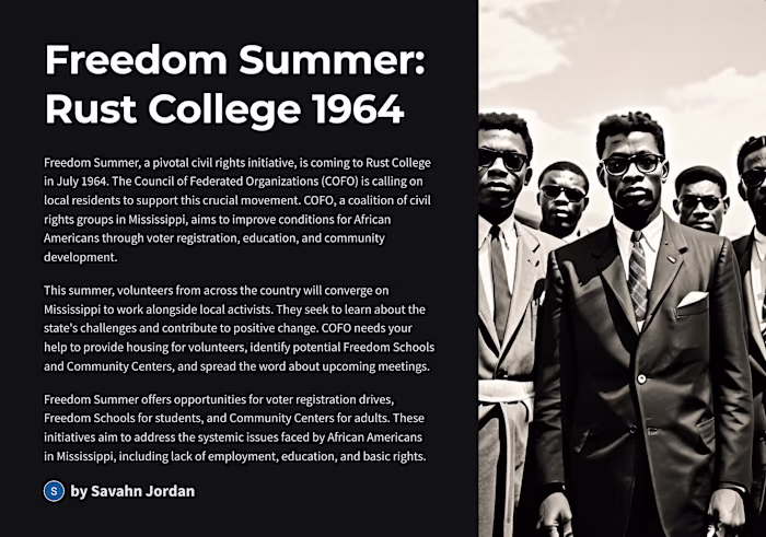 Freedom Summer 1964 Presentation
