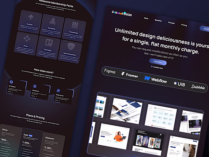 Design Agency Website UI UX Design 