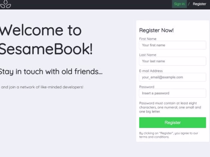 Social Network with React / Redux / Node