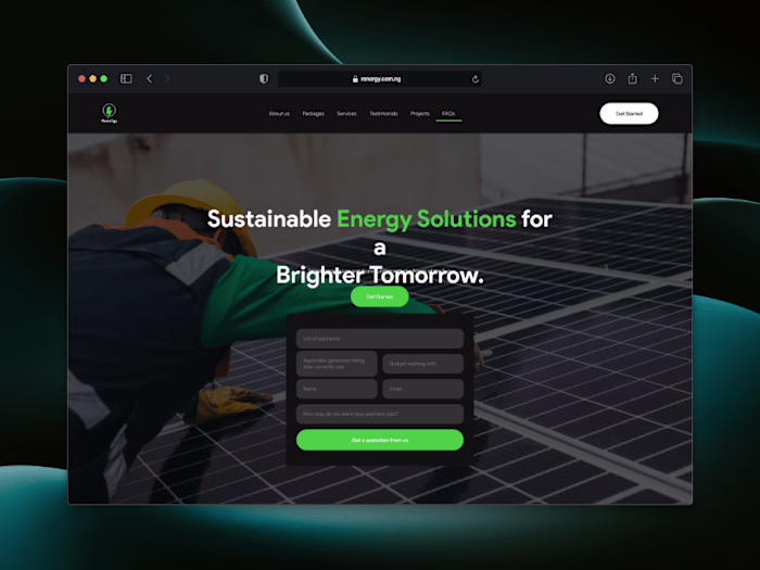 Renergy – Renewable Energy Solutions Website