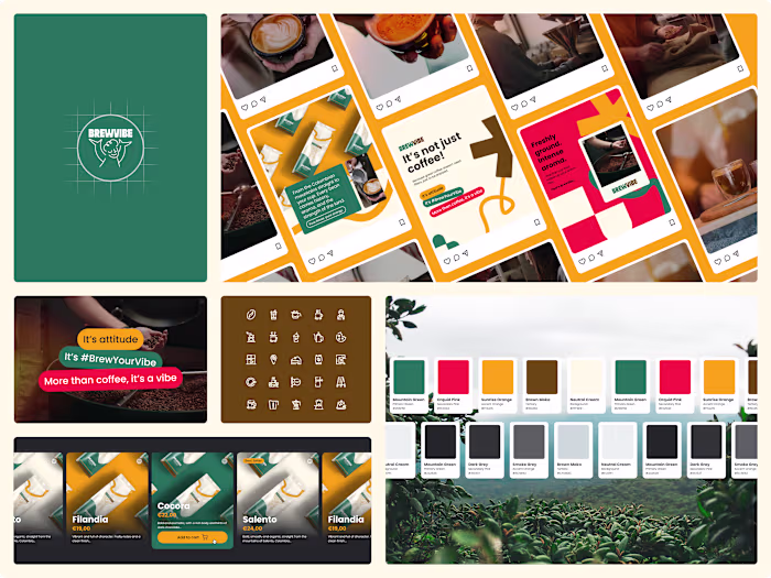 BREWVIBE Visual Identity Design