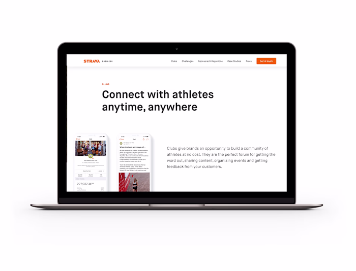 Strava Business Website