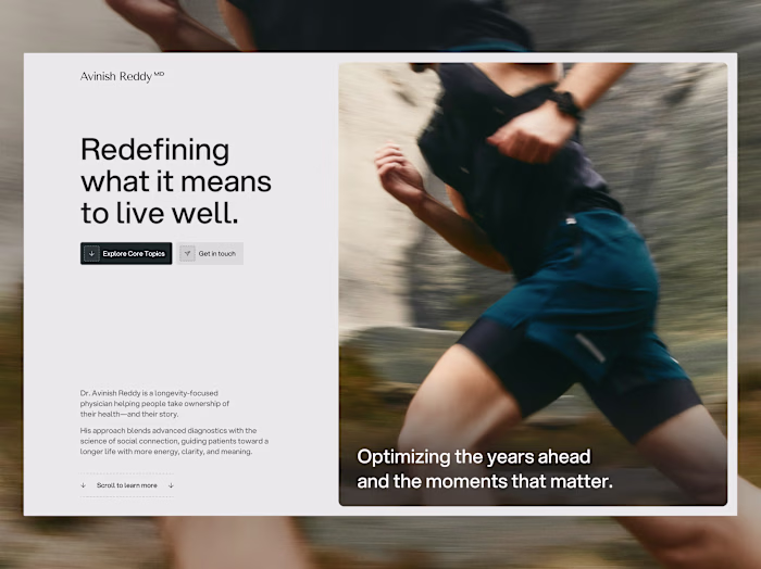 Personal website for Dr. Avinish Reddy