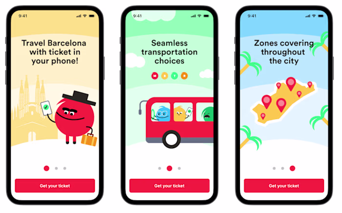 Digital tickets for TMB, Barcelona's public transport system  