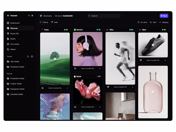 Heystak - Product design work