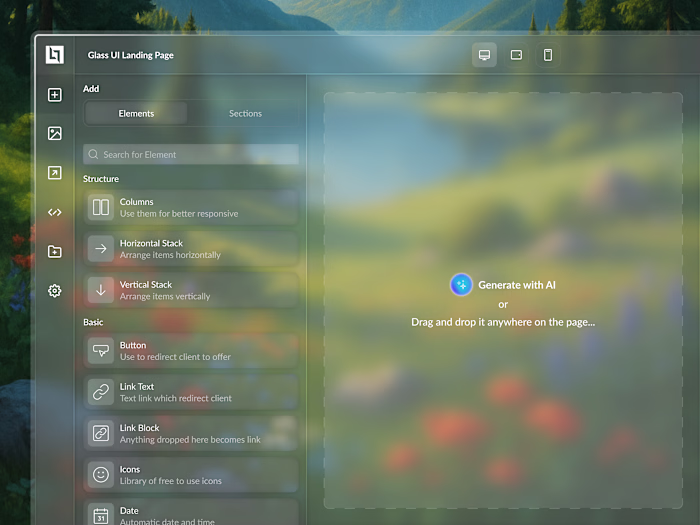 Exploring a futuristic dashboard concept - a mix of glassmor...