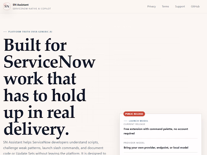 Servicenow Copilot with multiple configurable