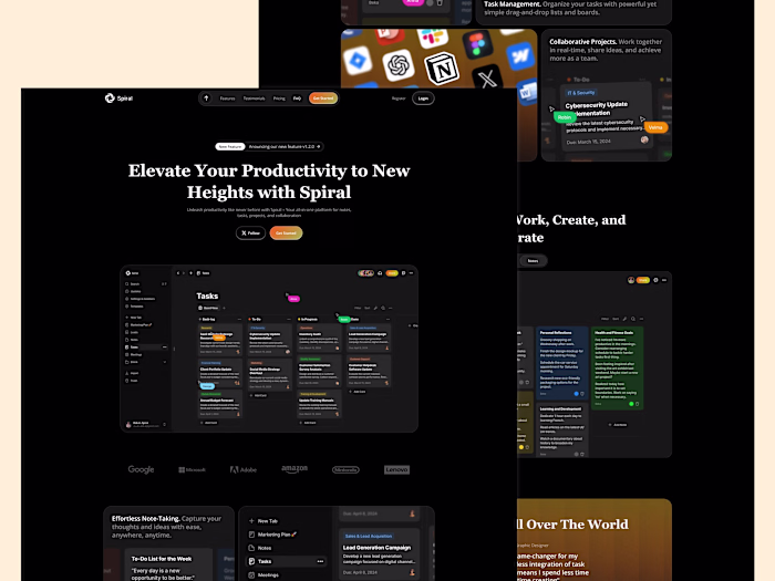 SaaS website (Spiral) 