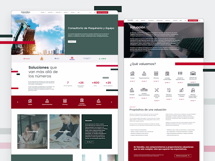 Tasvalúo Website Redesign