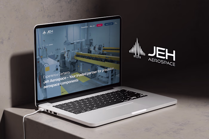 JEH AEROSPACE | FUNDED STARTUP | Next.js WEBSITE DEVELOPMENT