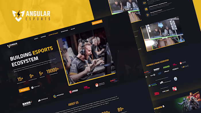 Angular Esport - Esport Website