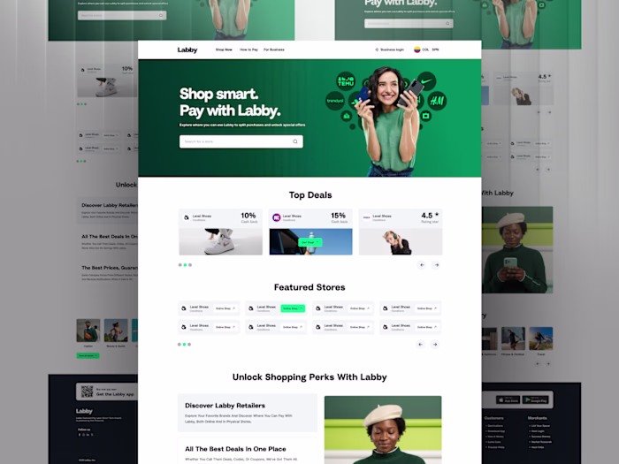 BNPL - Fintech Shopping Platform web