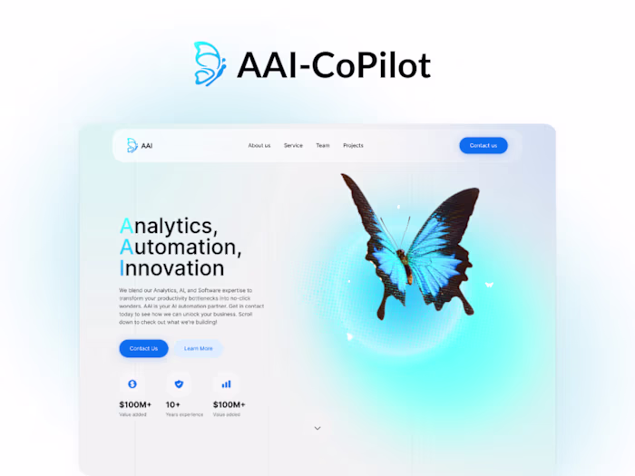 AAI Copilot web interface