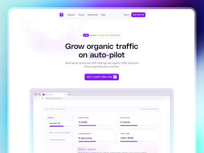 AI SaaS Landing Page and Extension Design