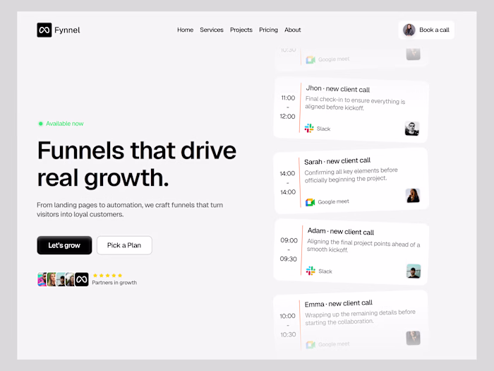 Fynnel — Brand Website & Design System