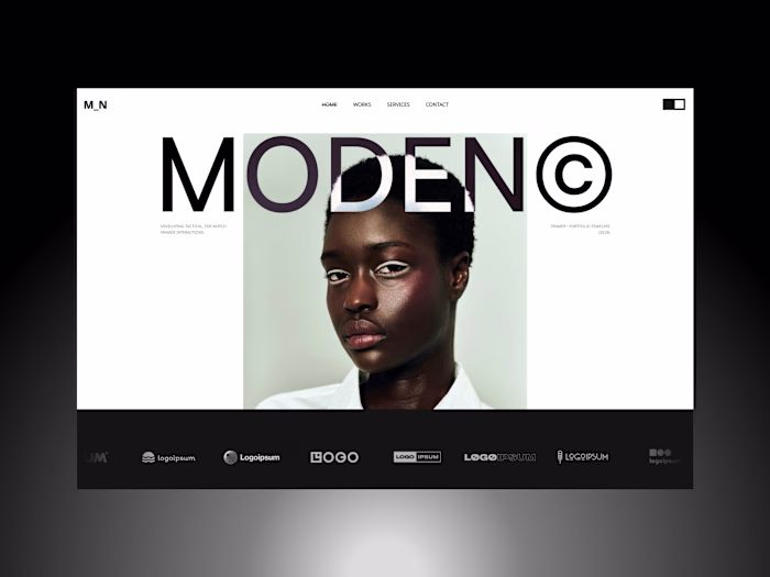 Moden - Portfolio Template for Framer