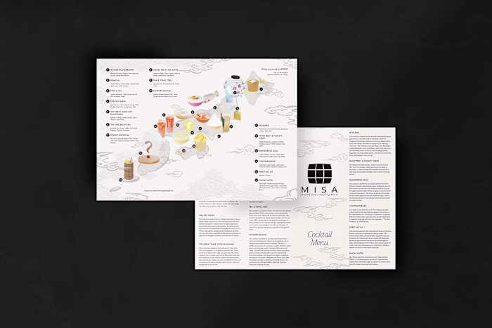 MISA Dining - Menu Design