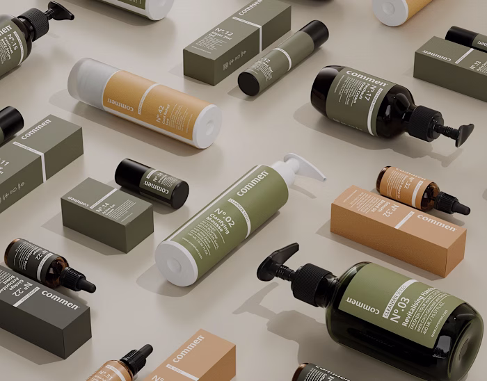 3D Skincare Product Rendering - Commen