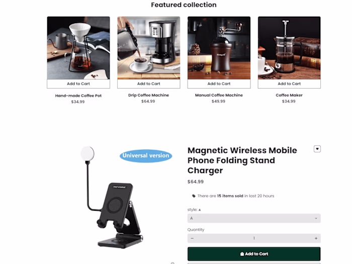 HappyShop Demo - Shopify Store Des. & Dev.