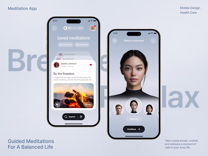 AI-Povered Meditation App Concept
