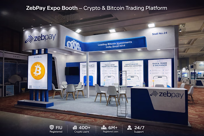 Expo Booth Design for ZebPay