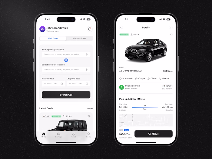 Veloce - Car Rental Mobile App