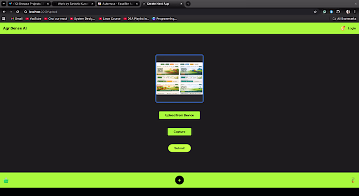 Agrisense, an AI website that