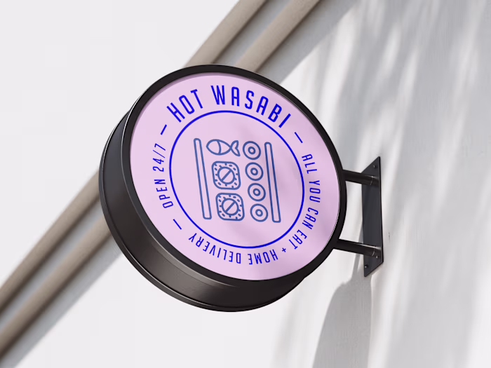 Logo design for HOT WASABI