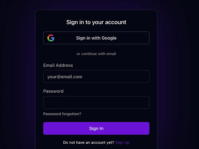 Setup Supabase Authentication with all methods