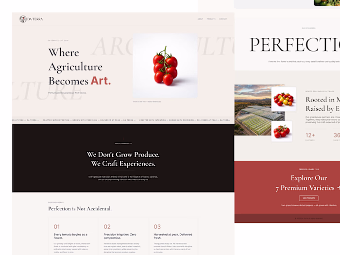 De Terra - Landing Page,