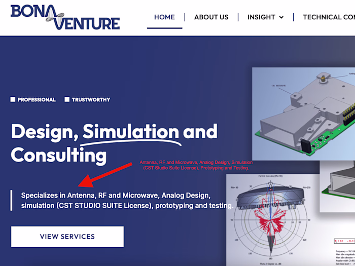 Bona Venture Portfolio Website