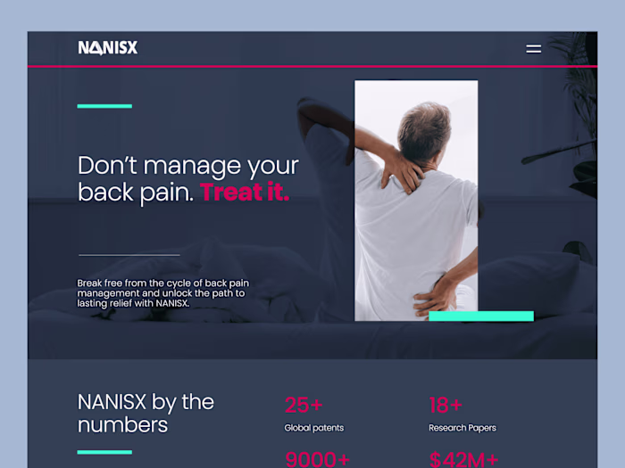 Webflow development for a spine device company.