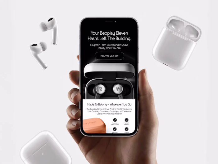 An abandoned cart email is