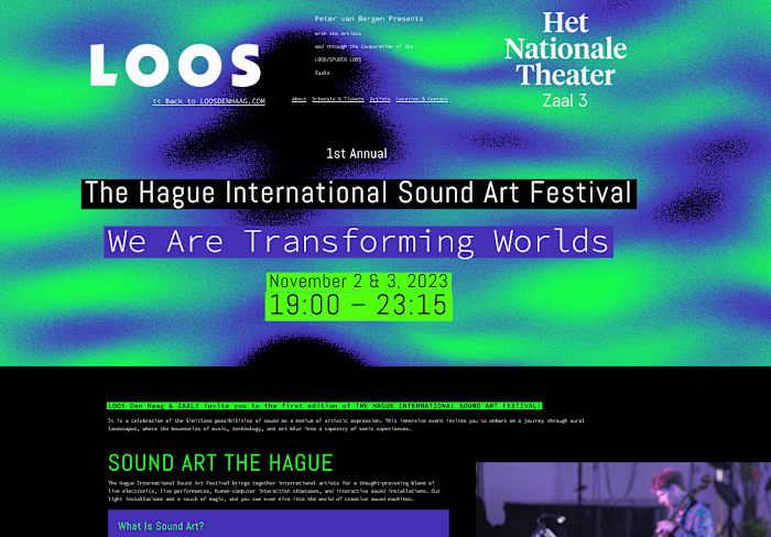 Music Festival Landing Page