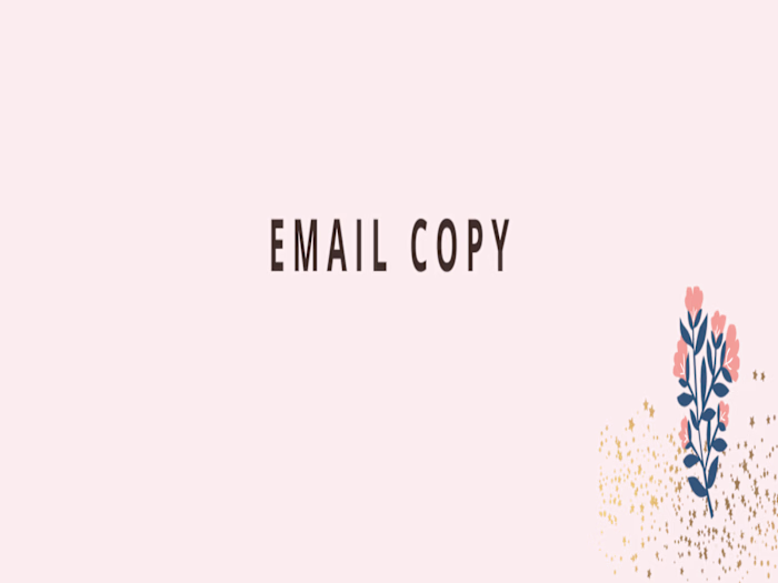EMAIL COPY