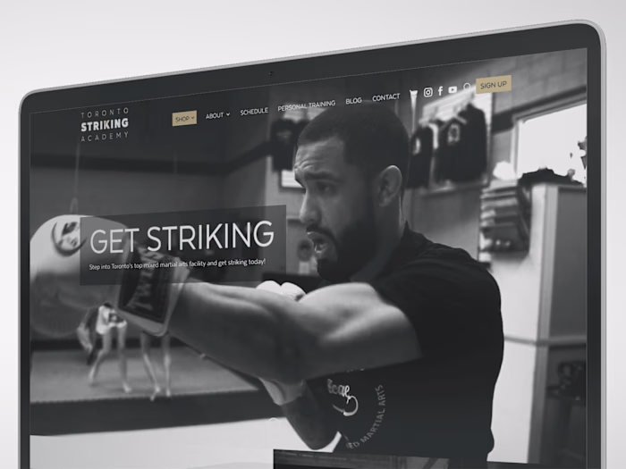 WordPress Design & Development - Toronto Striking Academy