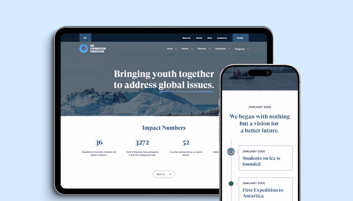 Students On Ice Website Redesign