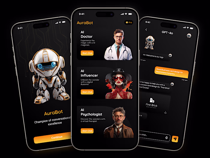 AI Chatbot App – Clean, Conversational UI