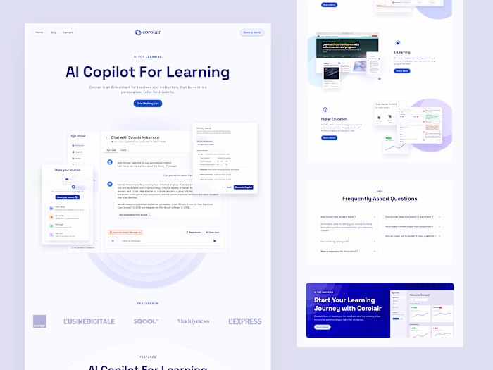 Corolair UI/UX & Framer Development