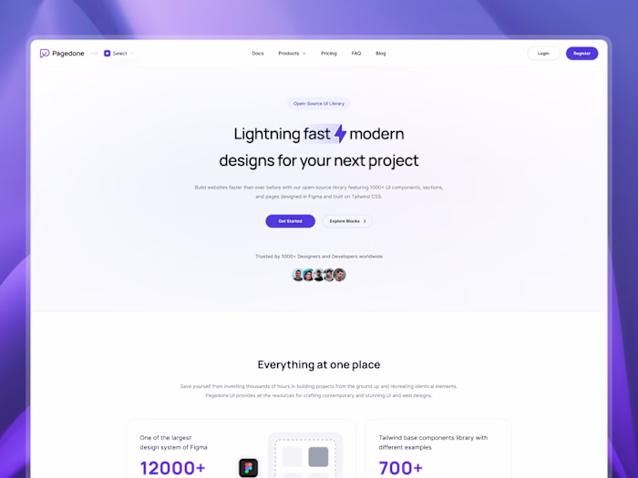 Pagedone Design System & Platform