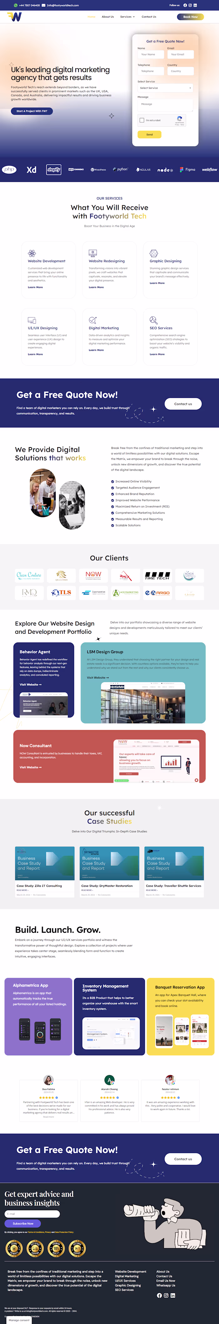 Modern WordPress Website Design for a Digital Marketing Agency