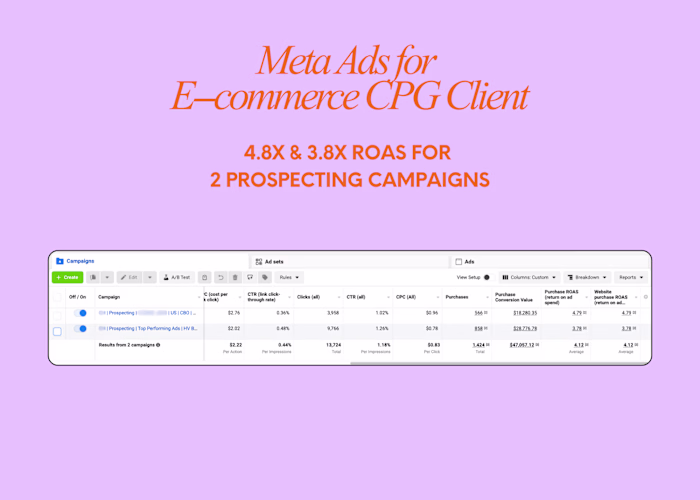 Meta Ads for E-commerce Fashion Brand